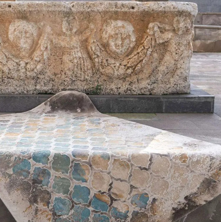 Koberec Palera 675-2 modrý / žlutý