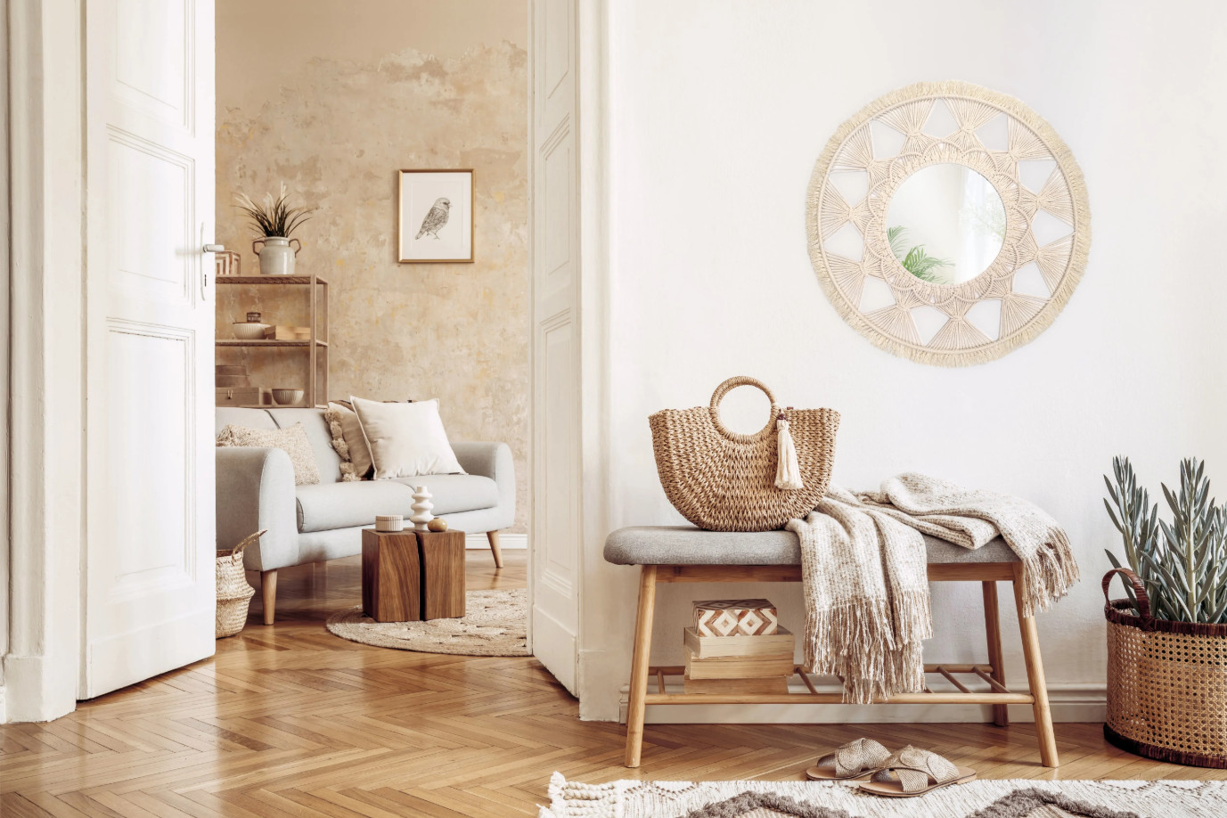 Zrcadlo BOHO 65CM 322050