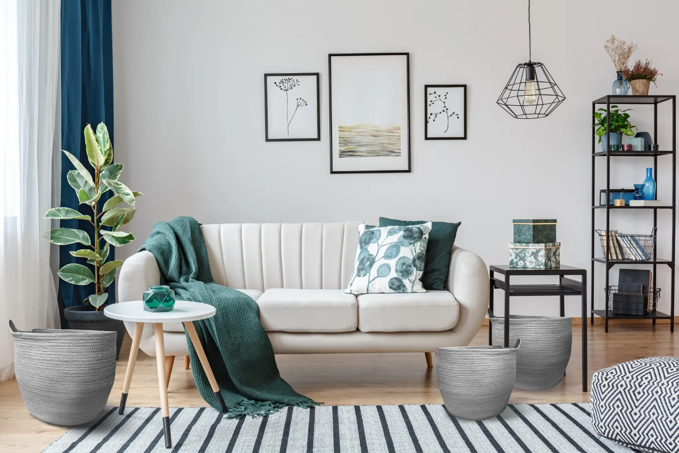 Set tří úložných košíků BOHO YT21B-35 (3 ks)