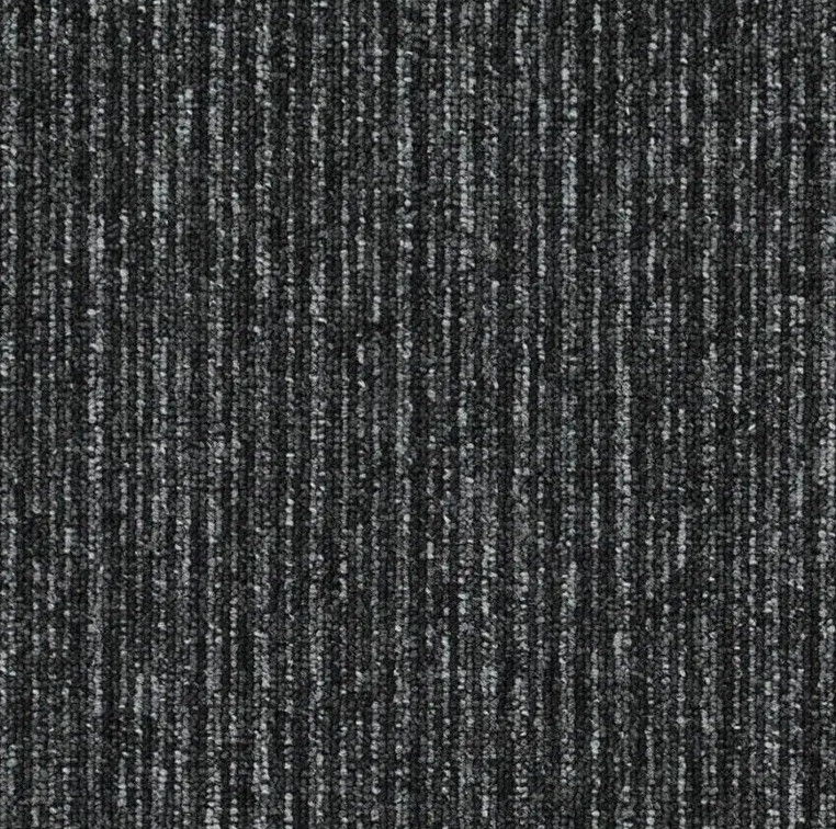 Kobercové čtverce Sonar Lines 4178 černé 50x50 cm