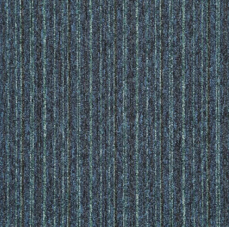 Kobercové čtverce Sonar Lines 4583 modré / zelené 50x50 cm