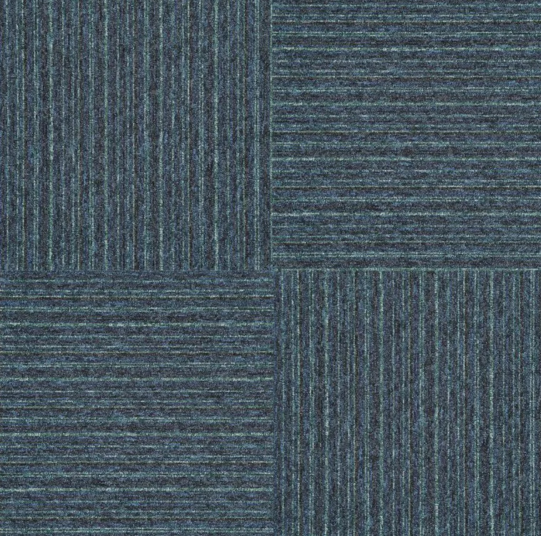 Kobercové čtverce Sonar Lines 4583 modré / zelené 50x50 cm