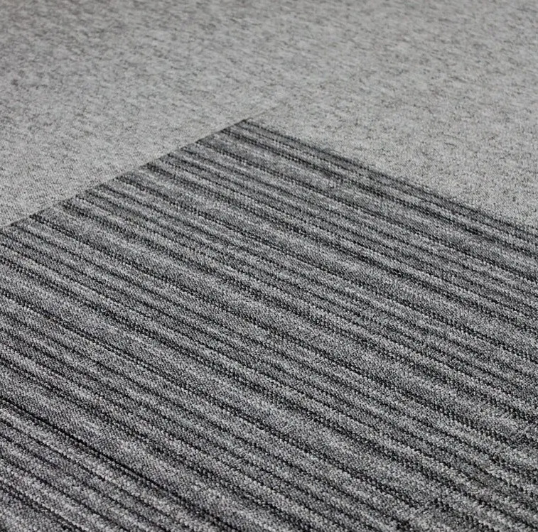 Kobercové čtverce Verona Lines 7872 šedé kombi 50x50 cm