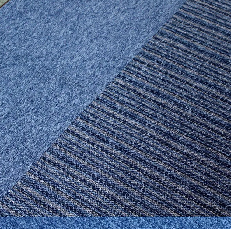 Kobercové čtverce Verona Lines 8458 modré / šedé 50x50 cm