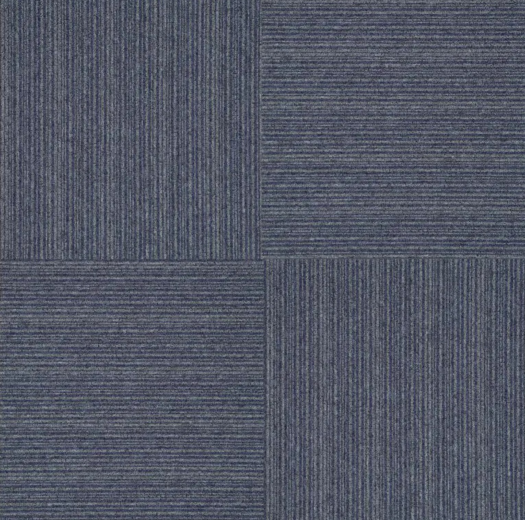 Kobercové čtverce Tampa Stripe 1485 modré 50x50 cm