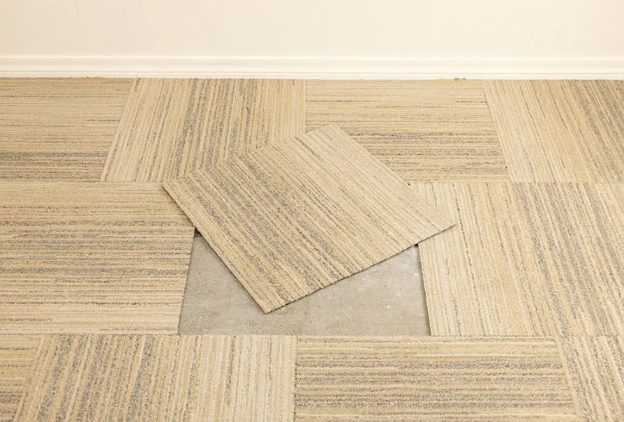 Kobercové čtverce City Walk 994 Lt. beige 50x50 cm