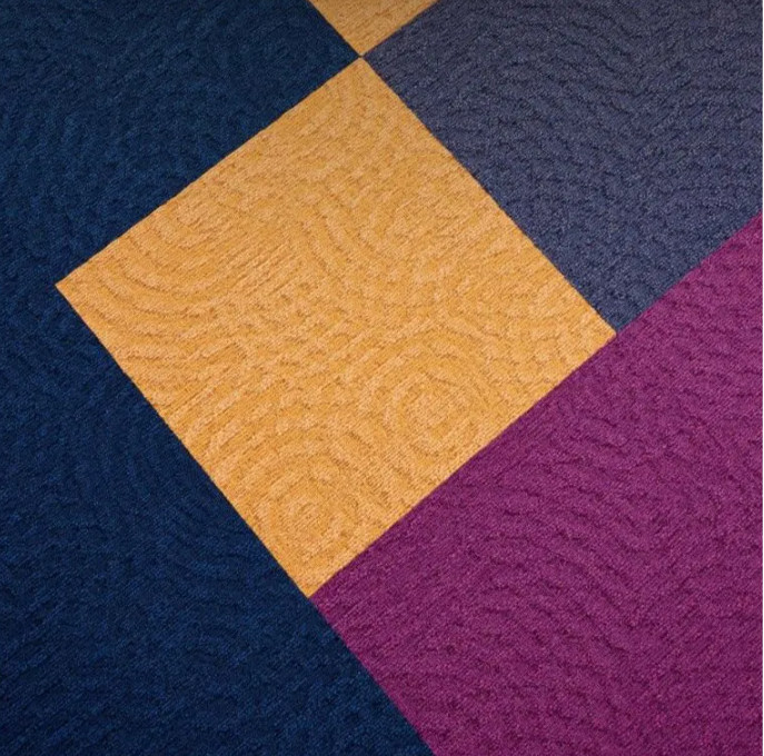 Kobercové čtverce Immersion Animate 232 oranžové 50x50 cm