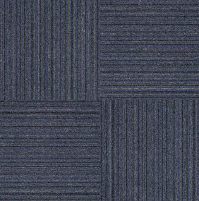 Kobercové čtverce Tampa Stripe 1486 modré / zelené 50x50 cm