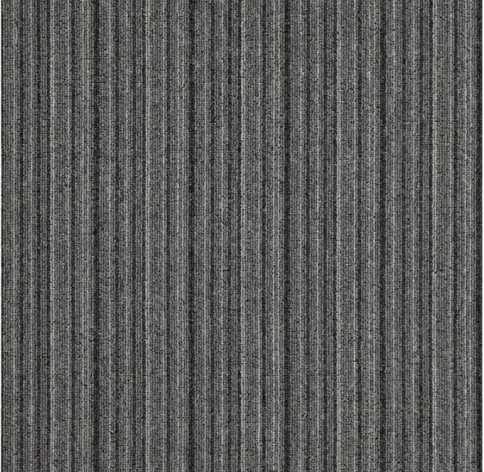 Kobercové čtverce Tampa Stripe 1575 šedé mix 50x50 cm