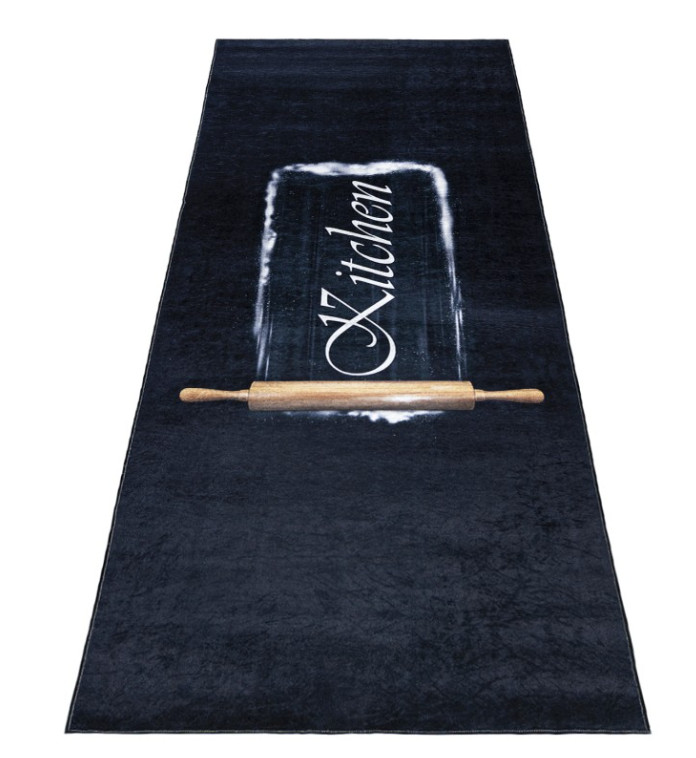 Protiskluzový koberec / běhoun 20320 KITCHEN černý