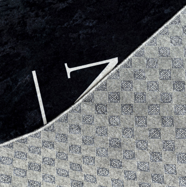 Protiskluzový koberec / běhoun 46740 KITCHEN černý / bílý