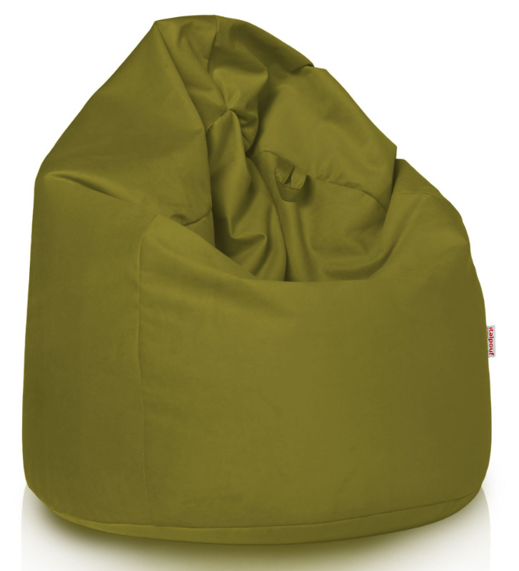 Plyšový sedací vak SAKO zelený