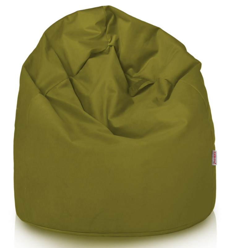 Plyšový sedací vak SAKO zelený