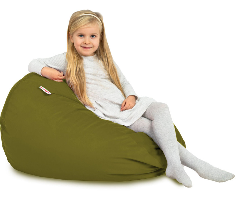 Plyšový sedací vak SAKO zelený