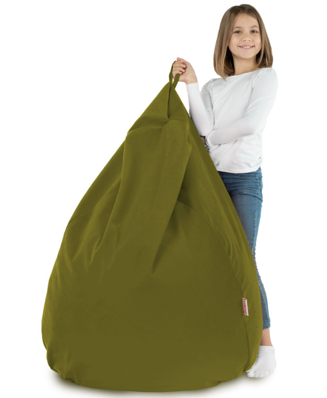 Plyšový sedací vak SAKO zelený