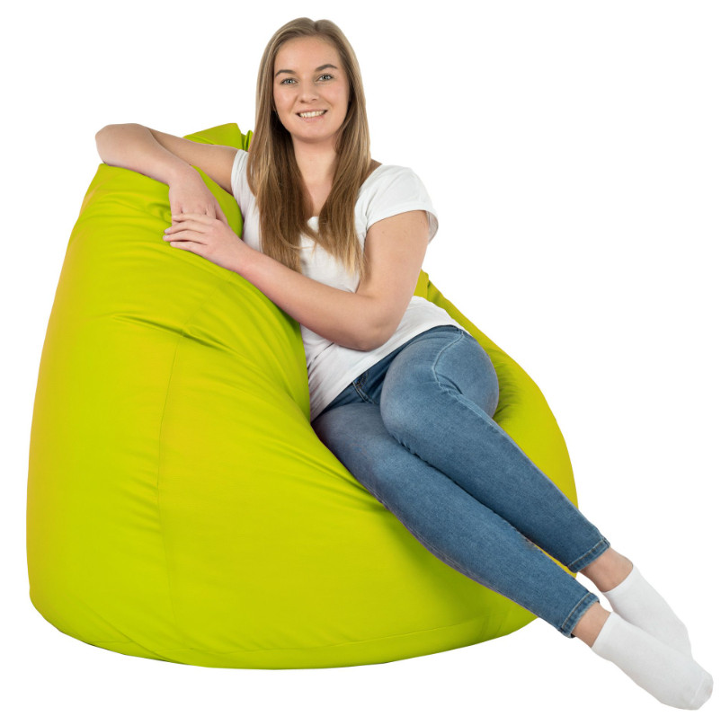 Sedací vak SAKO limetkový ekokůže