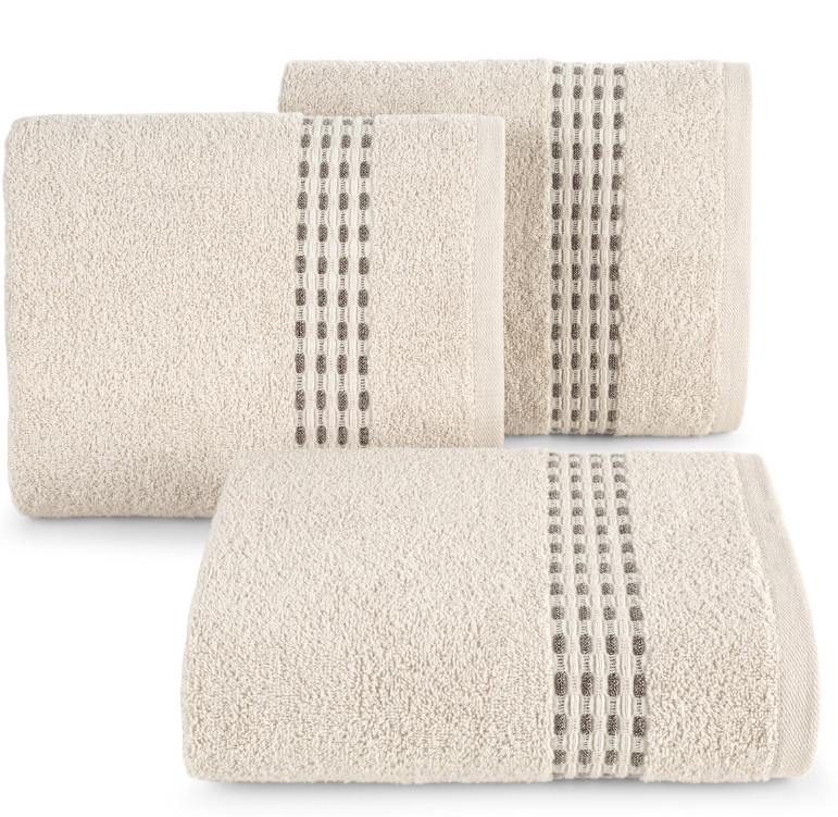 Sada ručníků RIVA 03 béžová / hnědá