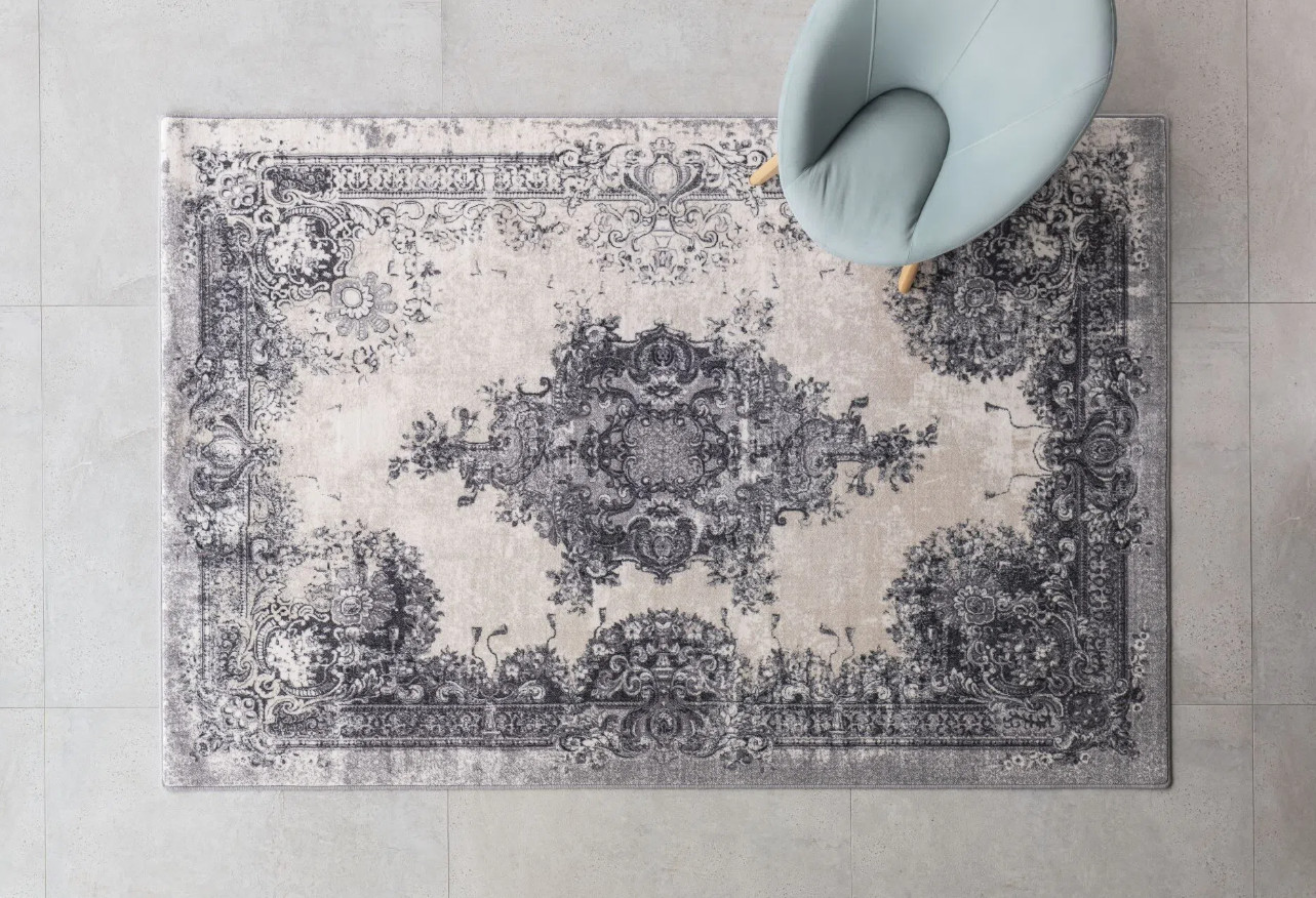 Koberec MERI šedý / krémový