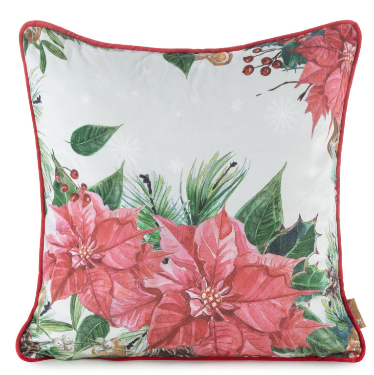 Povlak na polštář JINGLE 37 růžový / krémový