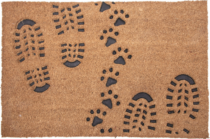 Rohožka M004 hnědá / černá