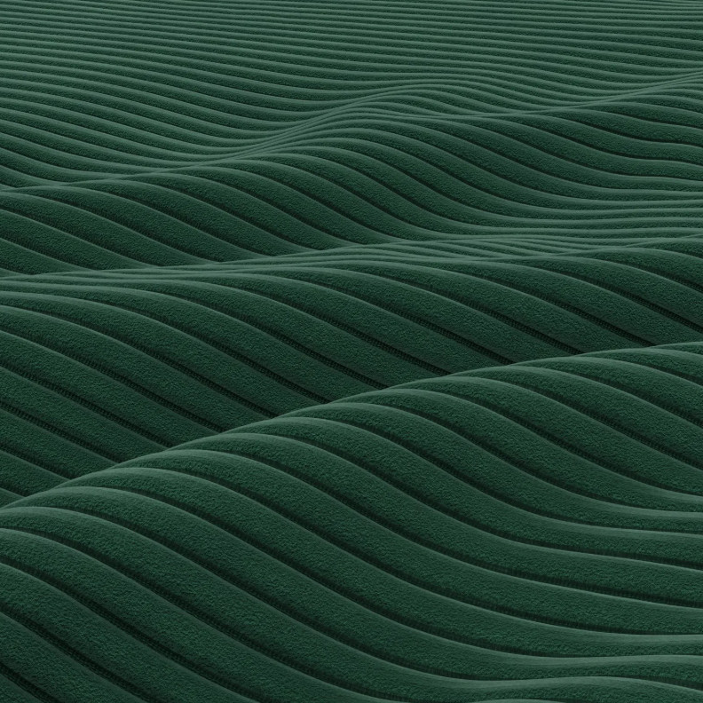 Sada dvou polštářů Luxury lahvově zelená (2 ks)