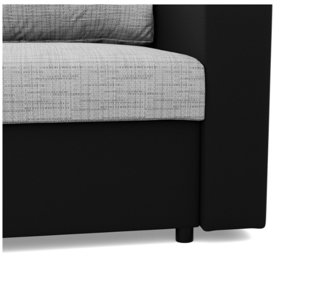 Křeslo LUNA šedé / černé