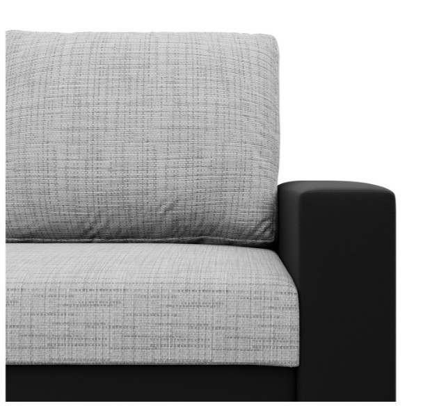 Křeslo LUNA šedé / černé