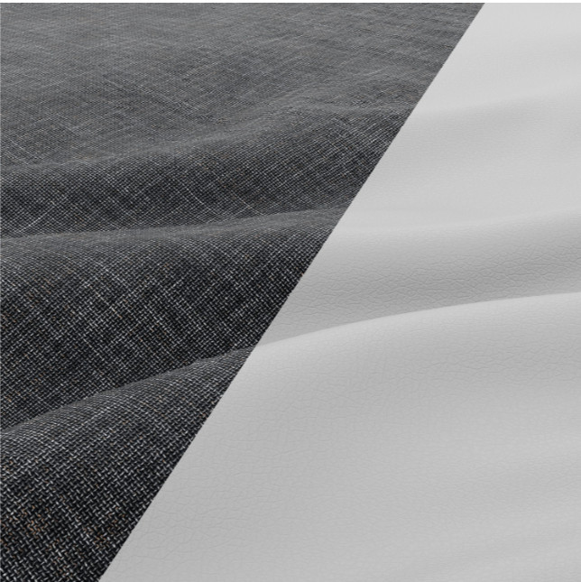 Křeslo LUNA tmavě šedé / bílé