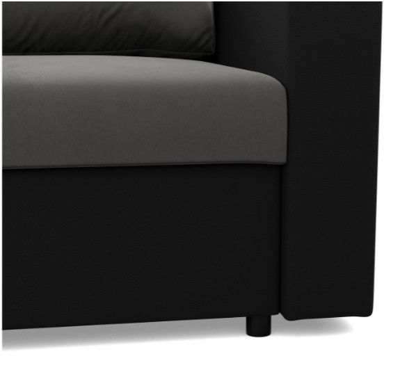 Křeslo LUNA popelové / černé