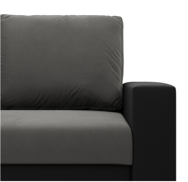 Křeslo LUNA popelové / černé