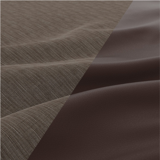 Rohová rozkládací sedačka LUGO cappuccino / hnědá