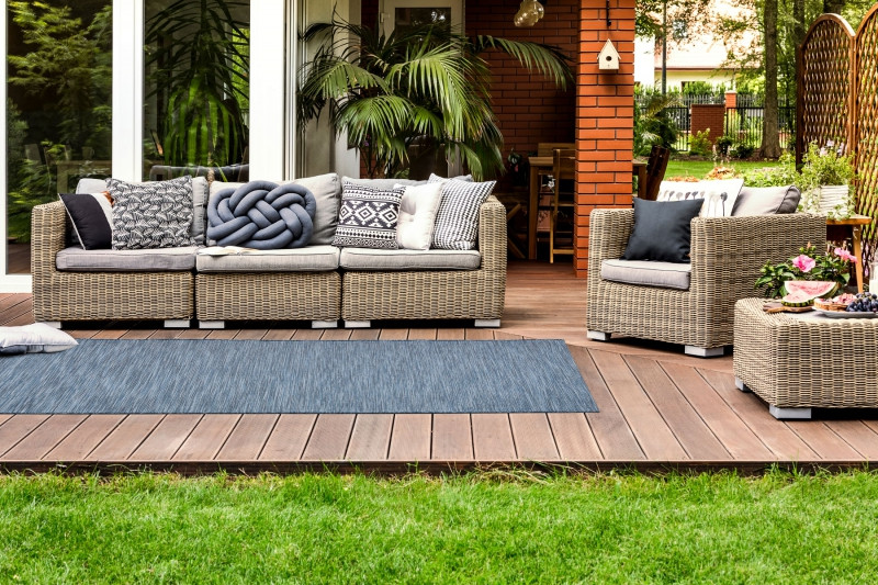 Šňůrkový běhoun PATIO Sizal 2778 nebeský
