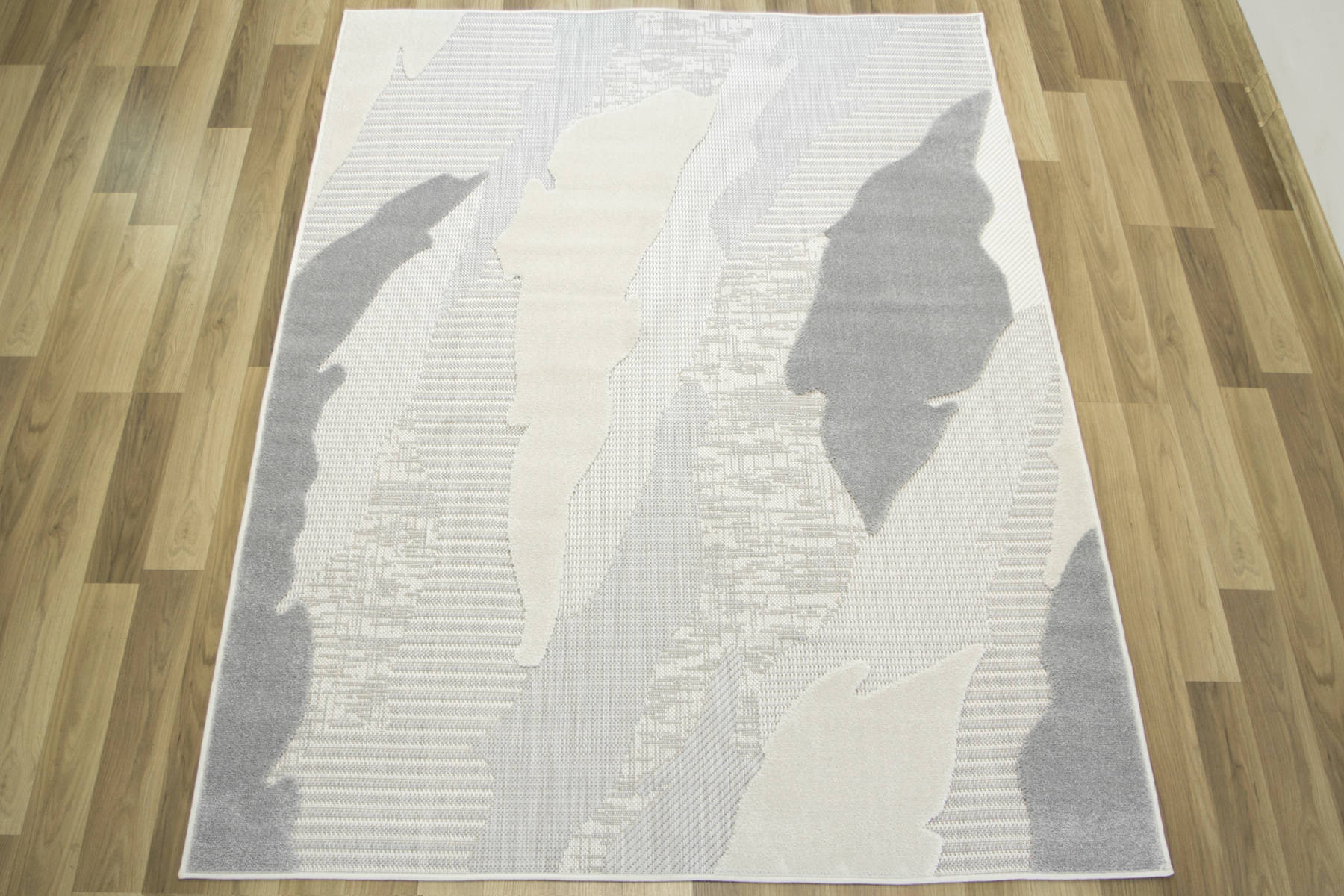 Šňůrkový koberec Stella D431A šedý / stříbrný / krémový