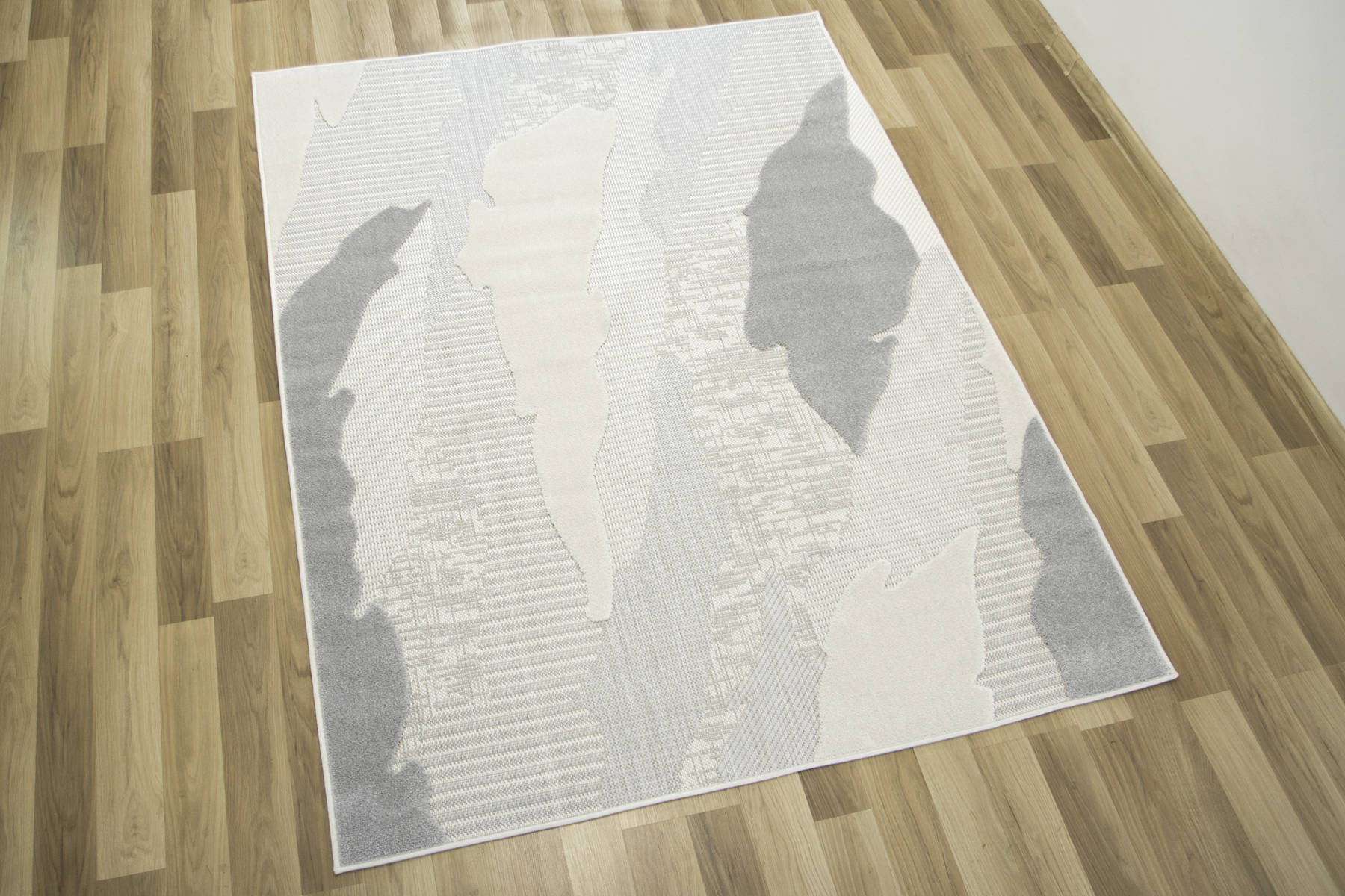 Šňůrkový koberec Stella D431A šedý / stříbrný / krémový