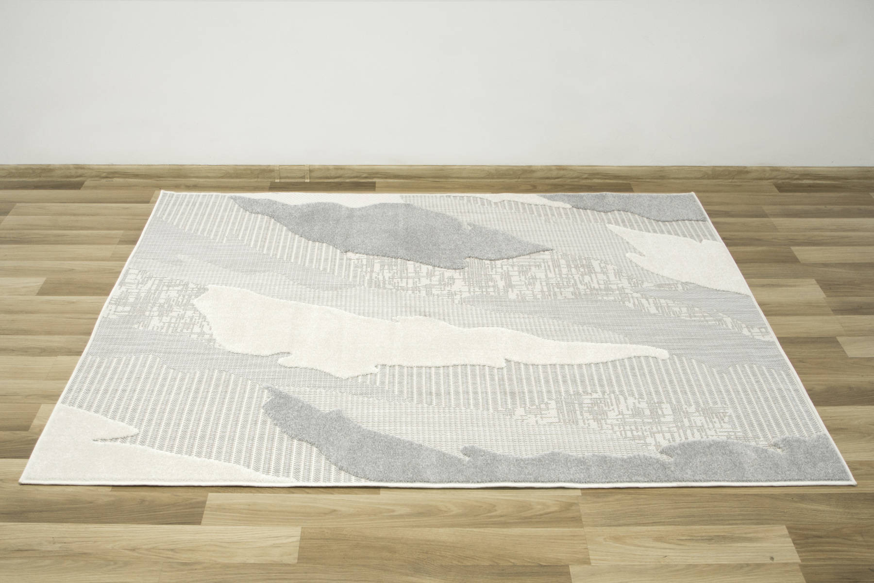 Šňůrkový koberec Stella D431A šedý / stříbrný / krémový