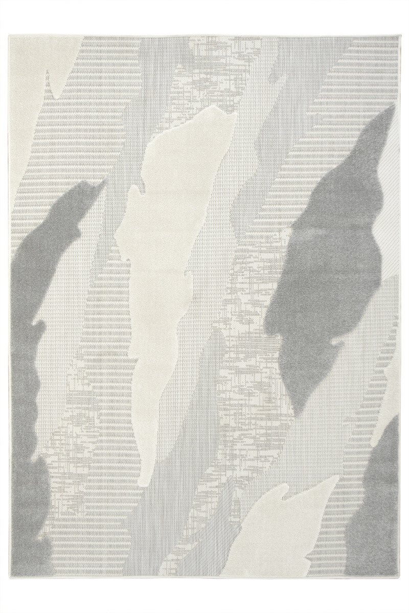 Šňůrkový koberec Stella D431A šedý / stříbrný / krémový