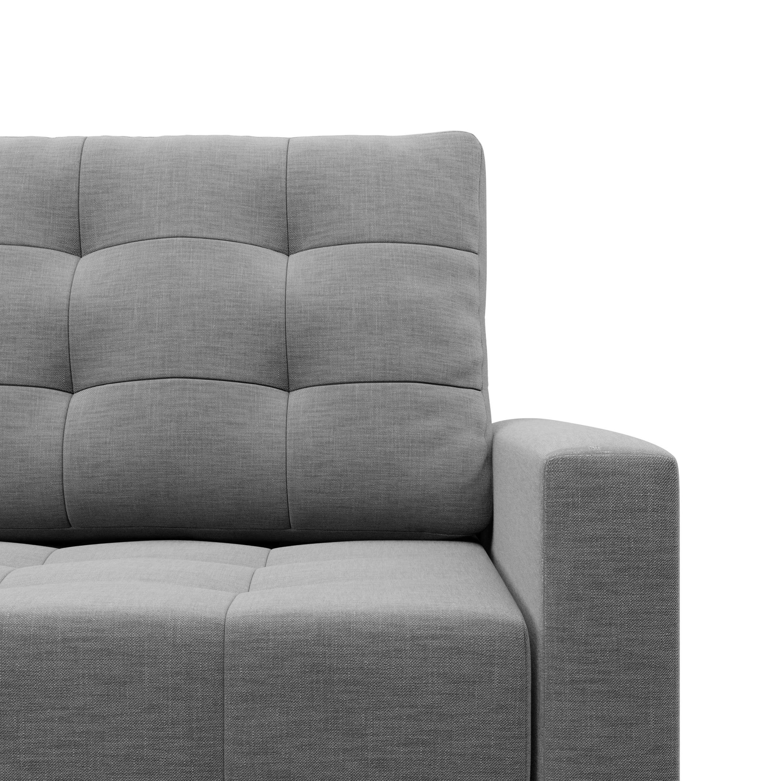 Dvoumístná pohovka ELMA 2 rozkládací, šedá