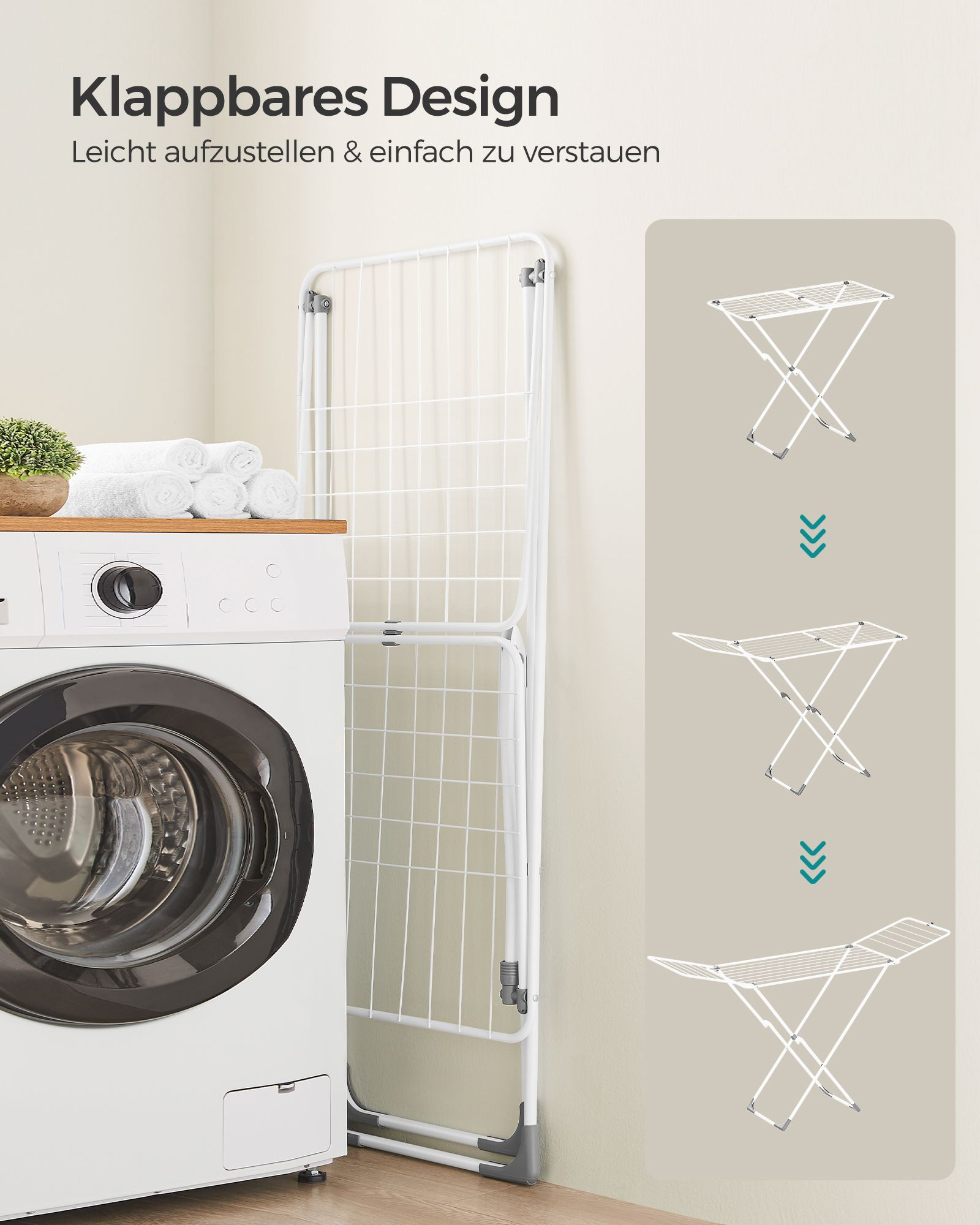 Stojací sušák na prádlo LLR540W01