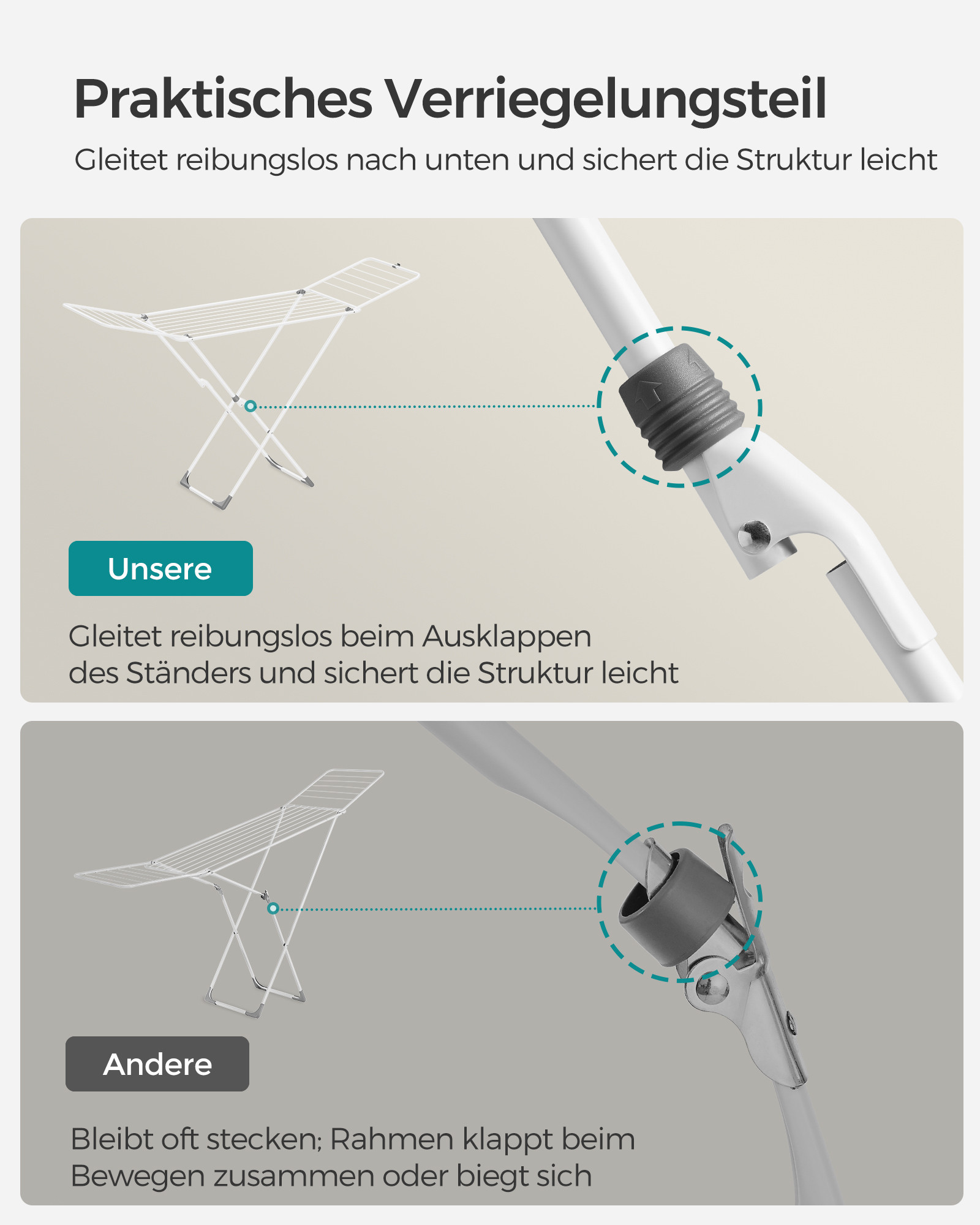 Stojací sušák na prádlo LLR540W01