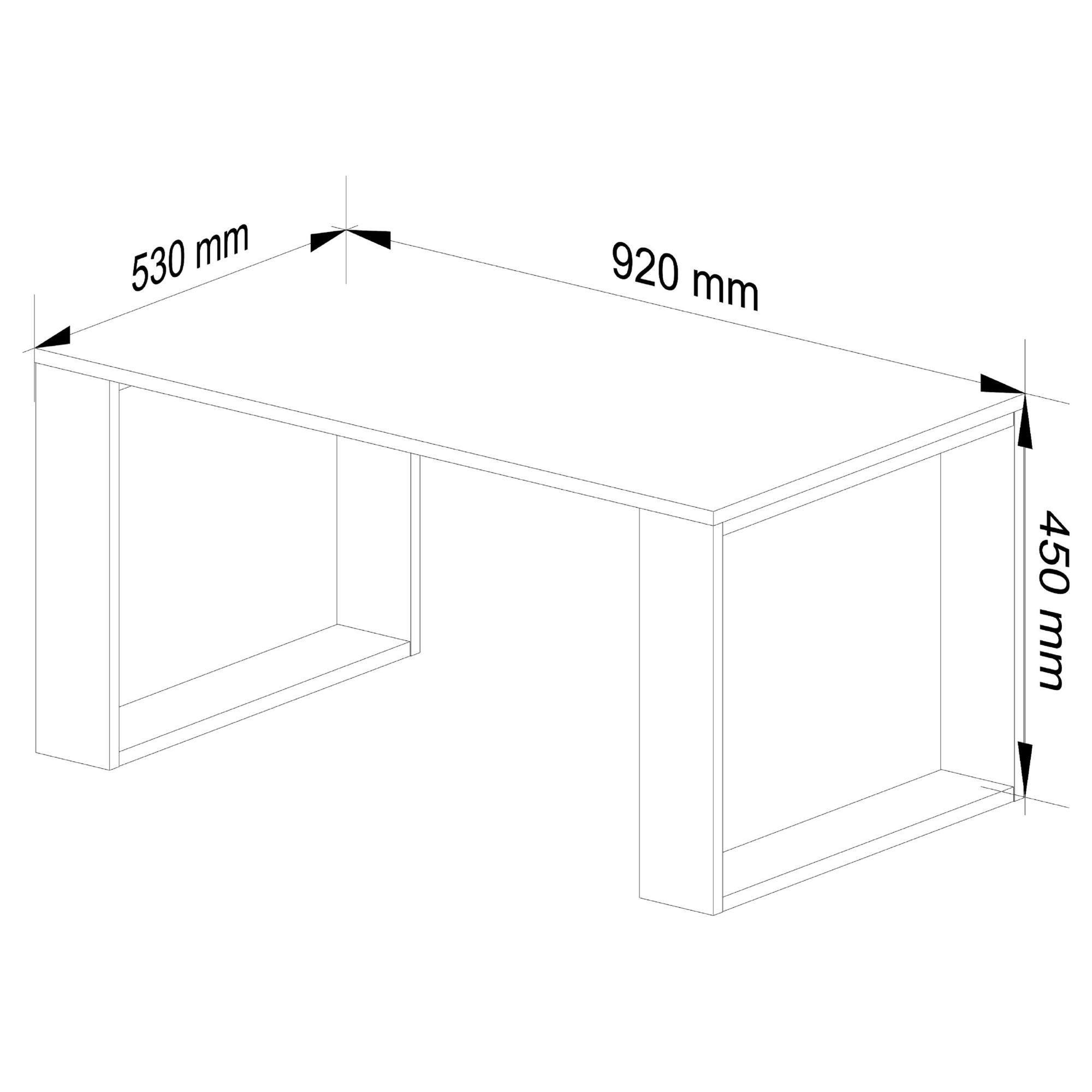 Konferenční stolek NOX dub sonoma / bílý