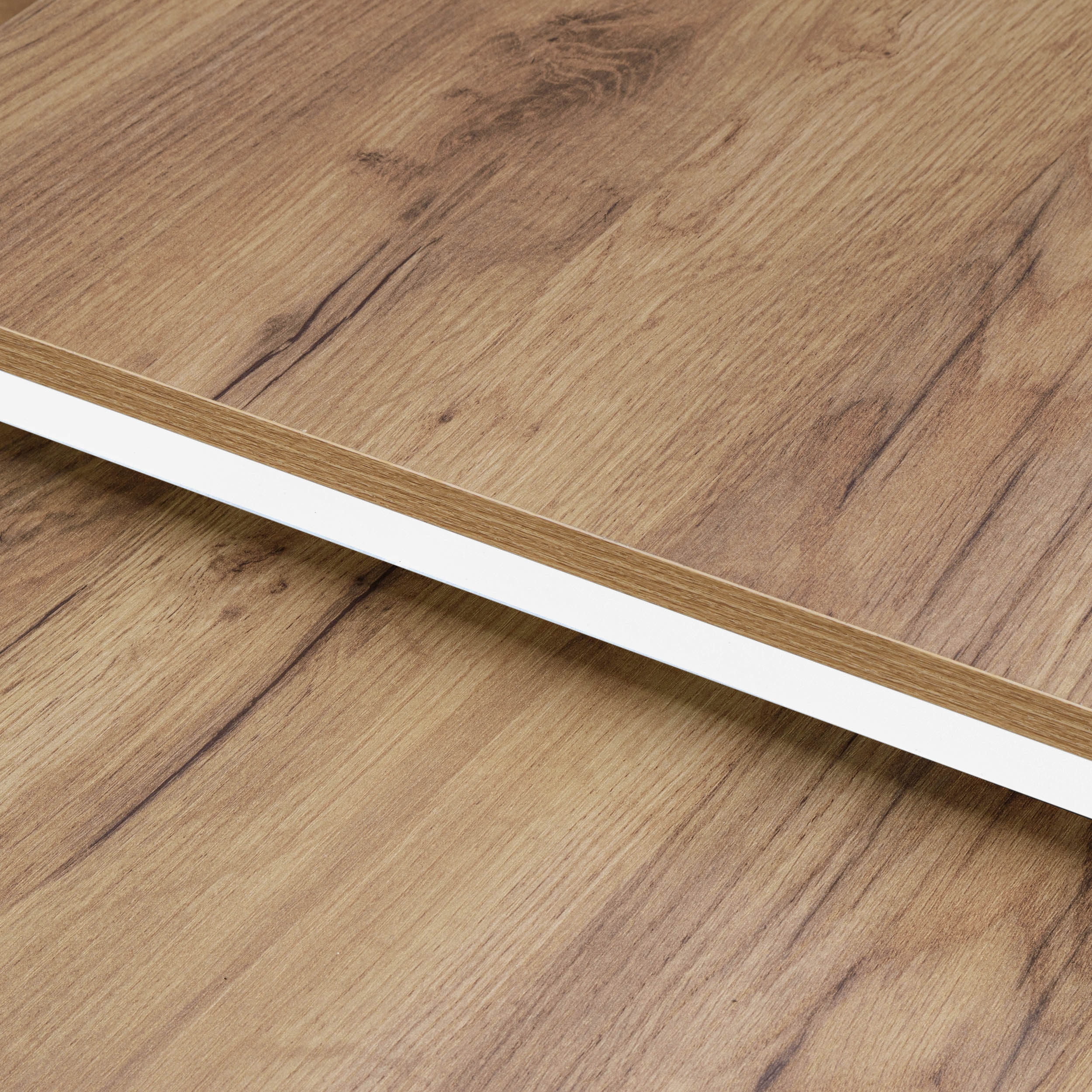 Sada 2 konferenčních stolků PRAVEN Craft bílá