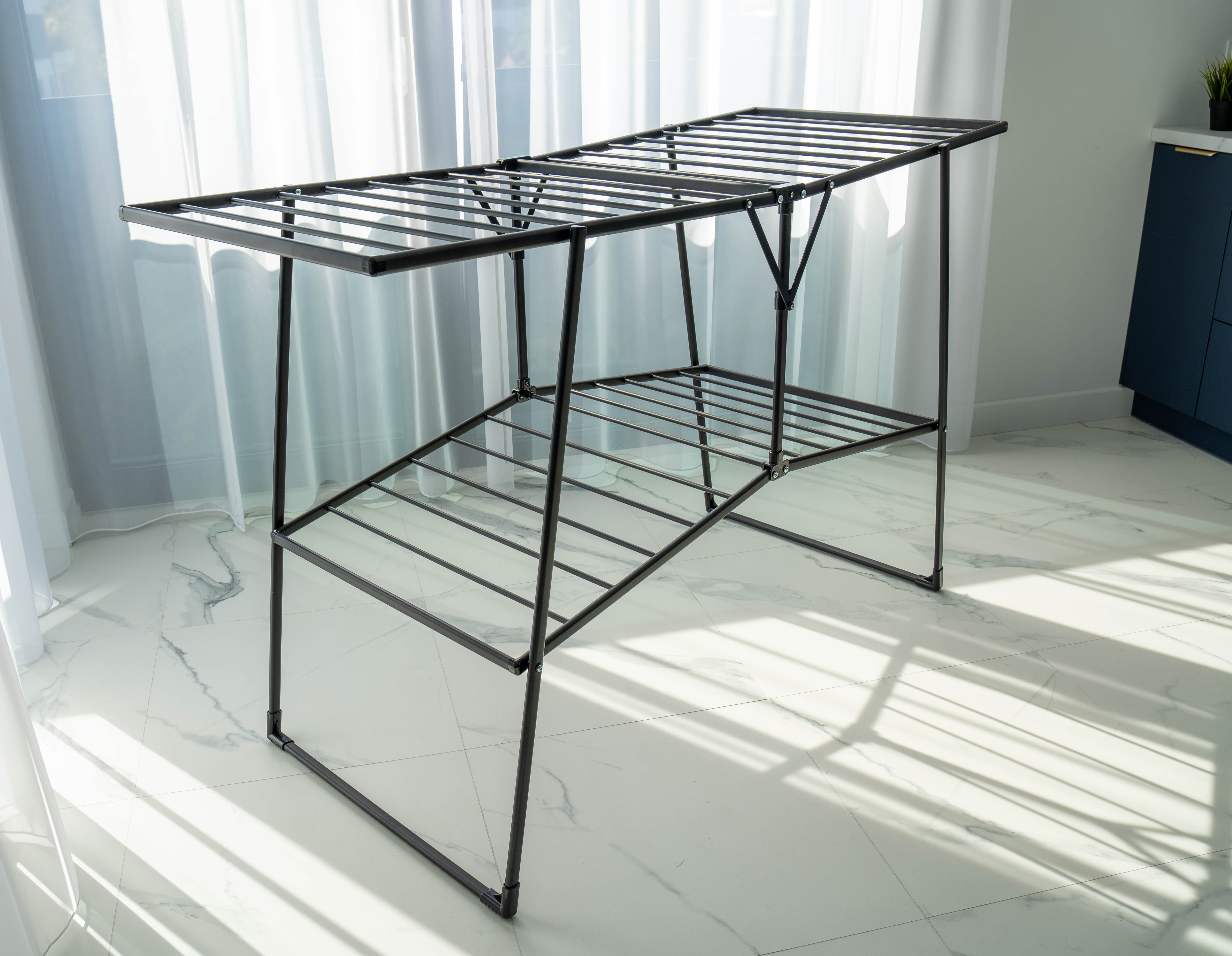 Stojací sušák na prádlo ROSITA černý