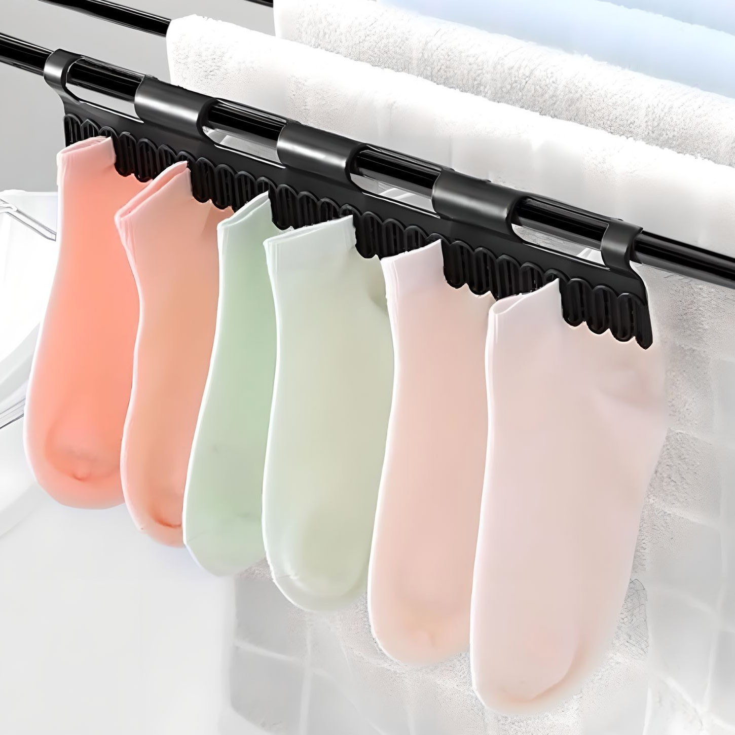 Stojací sušák na prádlo ADELINE černý