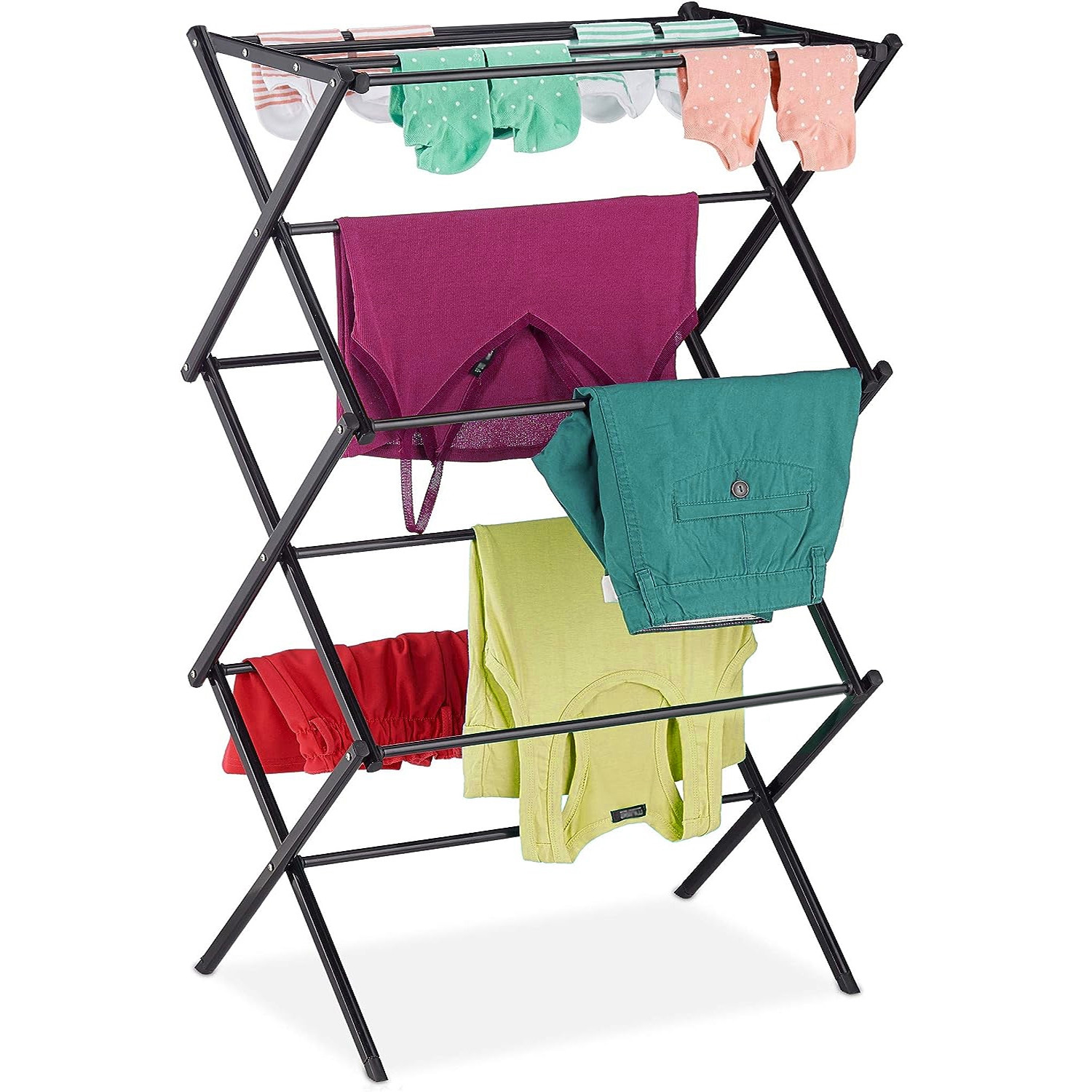 Stojací sušák na prádlo HESTIA černý