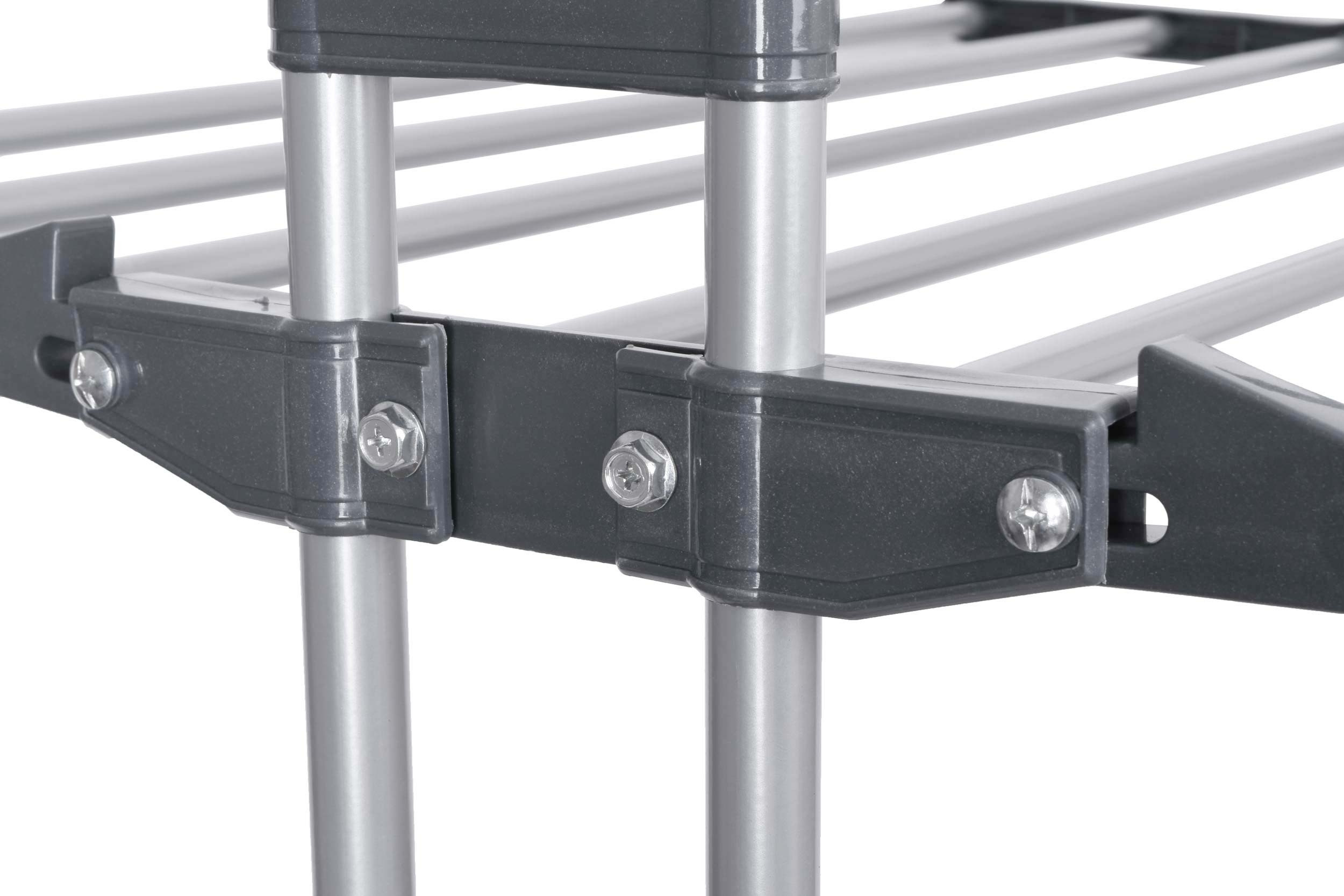 Stojící sušák na prádlo na kolečkách SONORA šedý