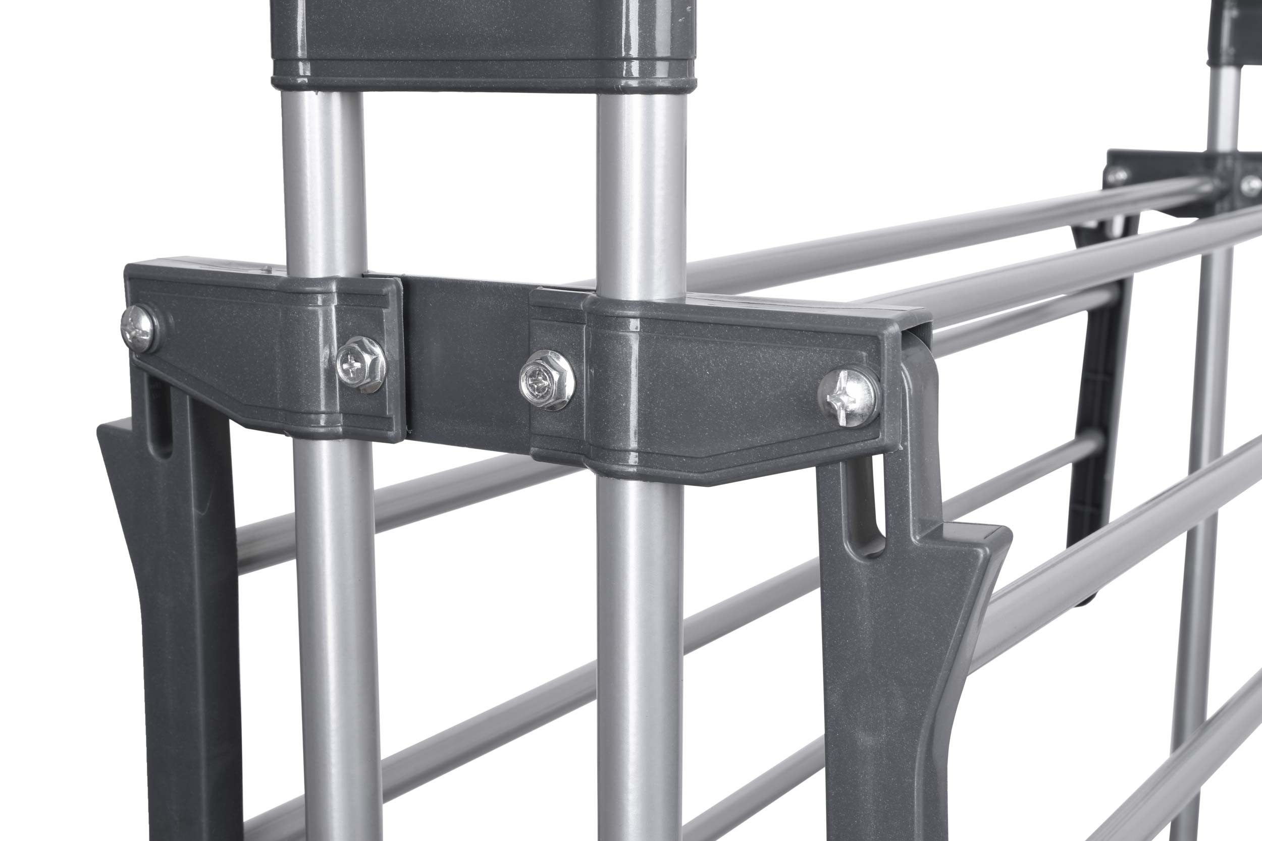 Stojící sušák na prádlo na kolečkách SONORA šedý