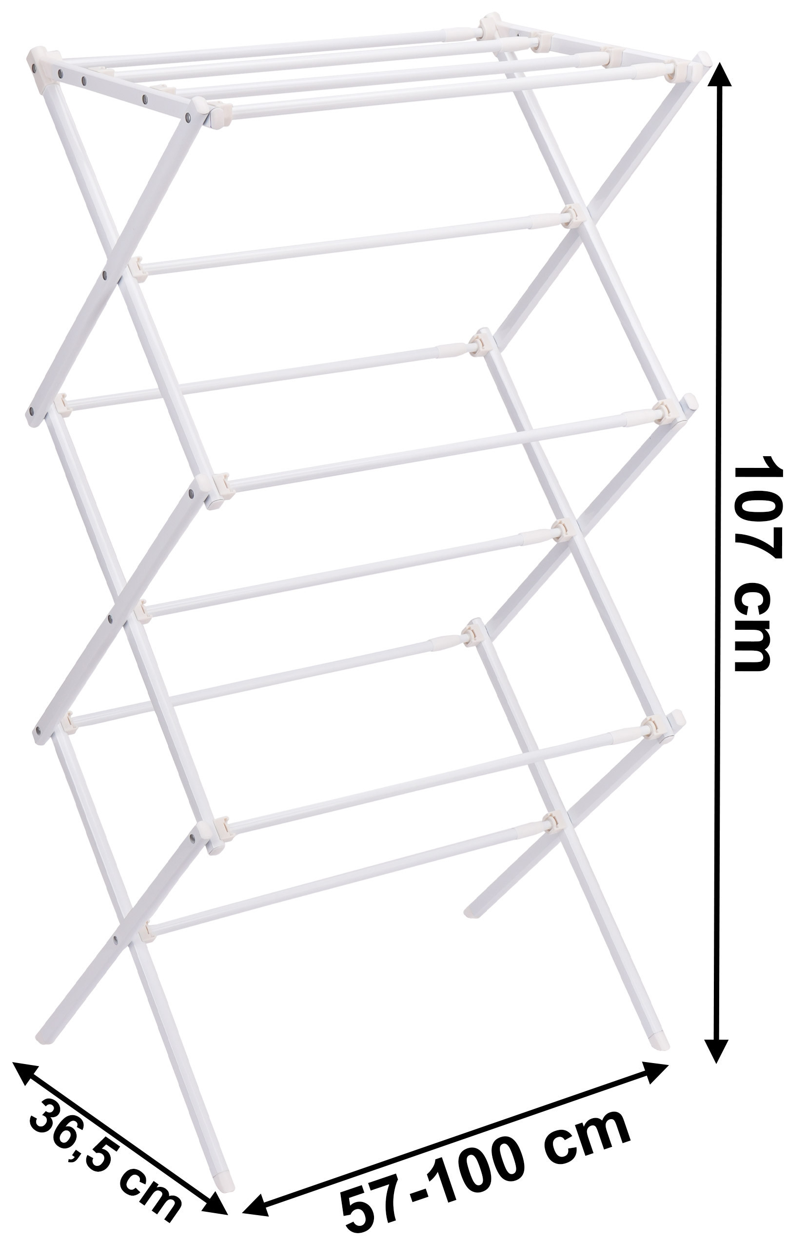 Stojací sušák na prádlo GRENA bílý