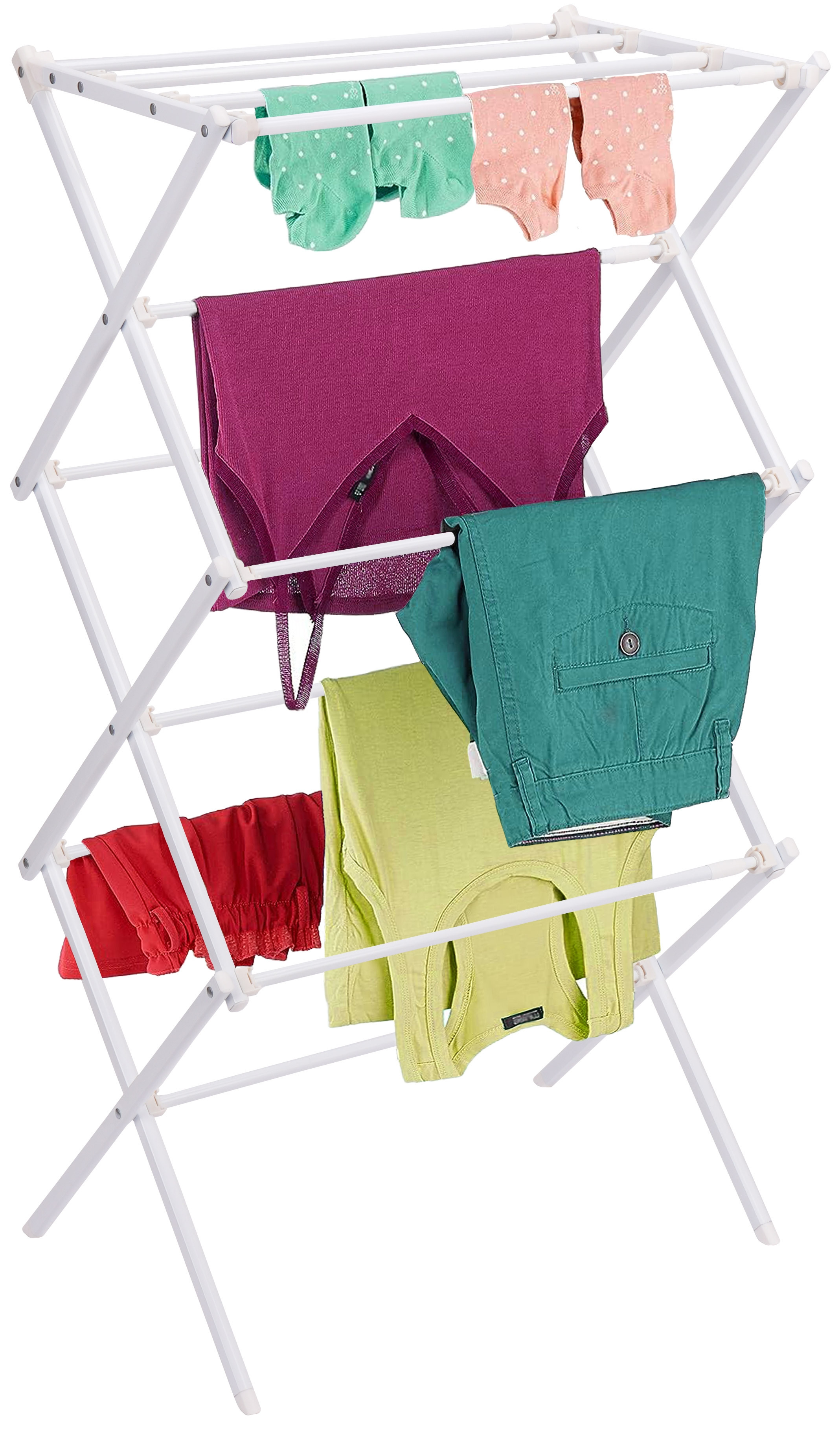 Stojací sušák na prádlo GRENA bílý