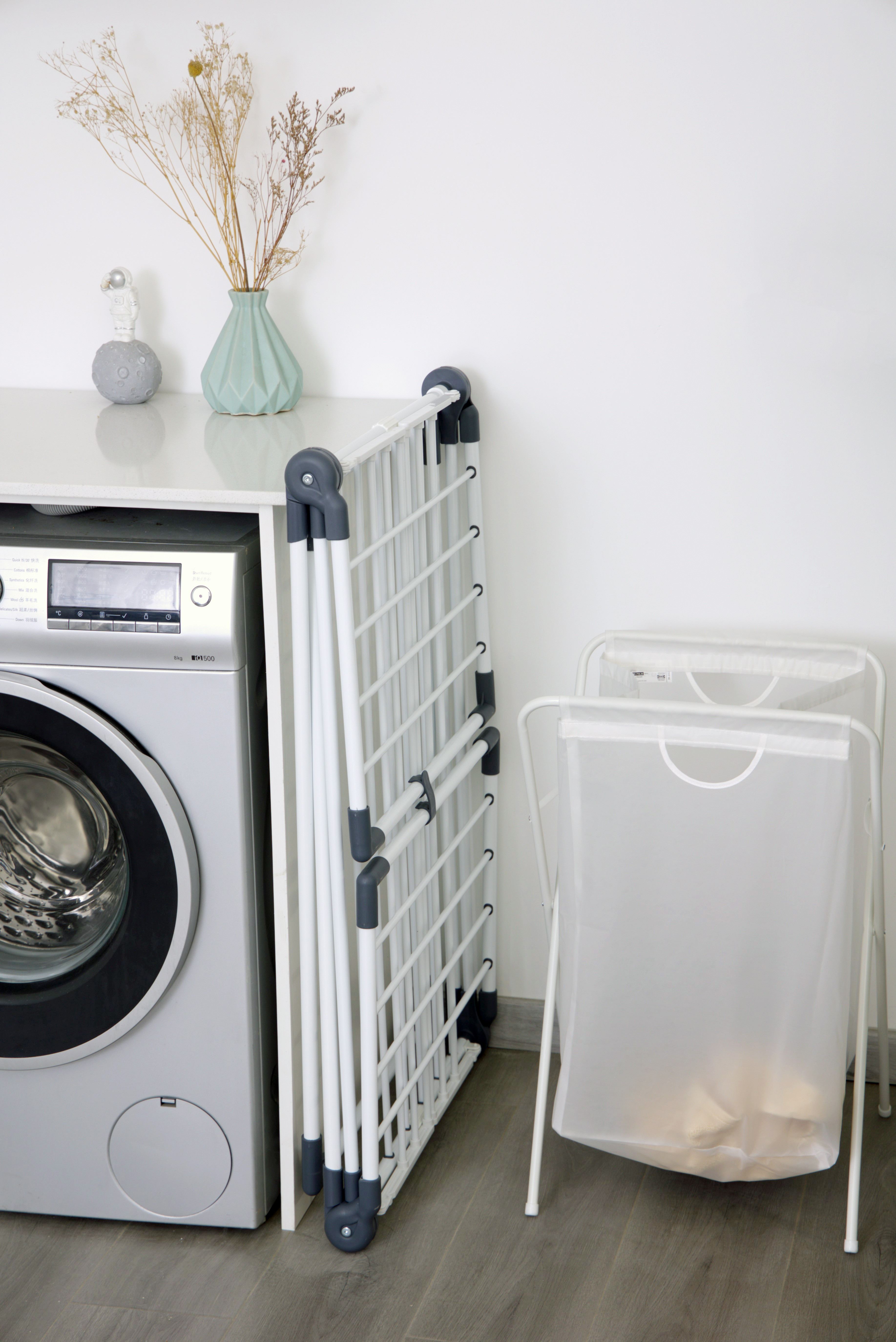 Stojací sušák na prádlo TIANA bílý