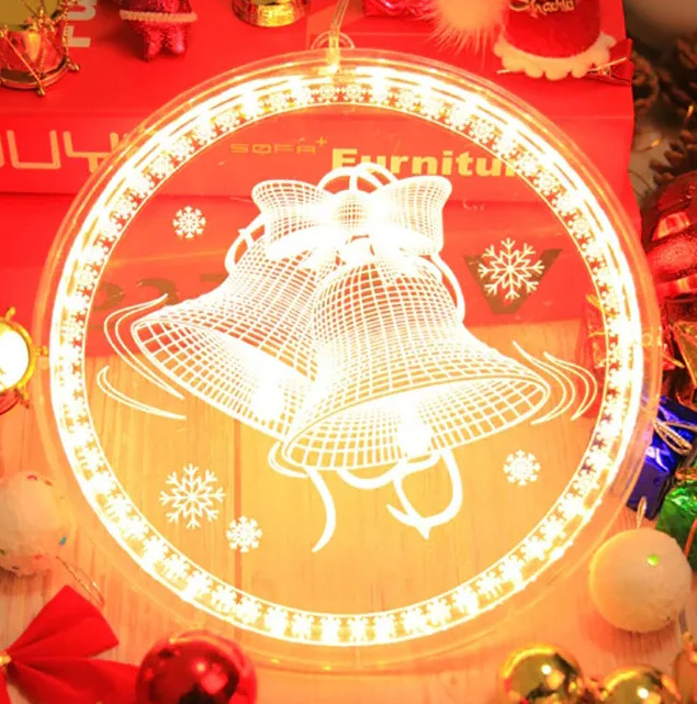 Sváteční LED dekorace - 311382A zvonek